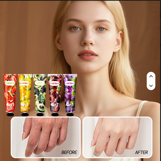 كريم لليدين برائحة الفواكه ومضاد للتشقق